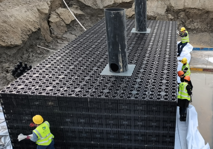 浙江德勵石簽約并施工杭州東部灣體育公園亞運(yùn)輪滑館雨水收集系統(tǒng)